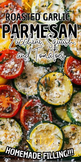 Looking for a delicious and healthy side dish that’s bursting with flavor? This Roasted Garlic-Parmesan Zucchini, Squash, and Tomatoes recipe is perfect for you! The fresh vegetables are roasted to perfection with garlic and Parmesan cheese, creating a dish that’s both savory and satisfying. It’s Tomato Recipes Healthy, Roasted Zucchini Recipes, Roasted Zucchini And Squash, Tomato Dishes, Clean Eating Salads, Zucchini Tomato, Roast Zucchini, Tomatoes Recipe, Healthy Side Dish