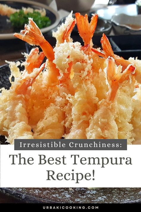 Dive into the tantalizing world of tempura, a Japanese delicacy that tantalizes taste buds with its crispy exterior and succulent interior. Experience the addictive crunch as you bite into perfectly fried seafood and veggies like shrimp, squid, sweet potato, and eggplant. Crafting this masterpiece requires a blend of flour, cornstarch, and ice-cold water, ensuring each bite is a symphony of textures and flavors. Don't miss out on this culinary adventure—perfect your tempura game today! Shrimp Tempura Recipe, Tempura Recipe, Sushi Recipes Homemade, Dessert Chef, Recipes Shrimp, Japanese Desserts, Shrimp Tempura, Batter Recipe, Prawn Recipes