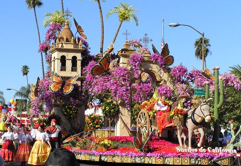 Growing up in Pasadena was fun and to see the Rose Bowl Parade was always exciting!! Pasadena, California Rose Bowl, Rose Bowl Parade, Tournament Of Roses Parade, Rose Parade, Parade Float, Pasadena California, California Dreamin', Wow Art, California Dreaming