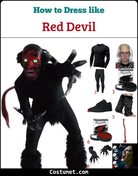 The Bride in Black & Red Demon (Insidious) Costume for Cosplay & Halloween 2021 Insidious Costume, Demon Costume Men, Insidious Demon, Bride In Black, Demon Makeup, Demon Costume, Red Demon, Fur Leg Warmers, Black Wedding Gowns