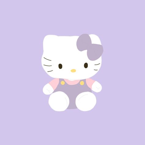 Purple Vibe, Cute App, Hello Kitty Art, Purple Themes, Sanrio Wallpaper, Hello Kitty Plush, Hello Kitty Pictures, Apple Watch Wallpaper, Dibujos Cute