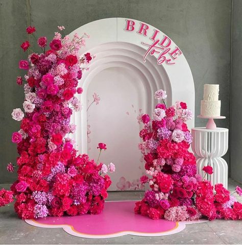 Wooden arch backdrop