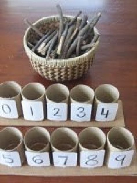 Maluchy Montessori, Montessori Math, Montessori Ideas, Aktivitas Montessori, Counting Activities, Math Activities Preschool, Math Numbers, Math Curriculum, Montessori Materials