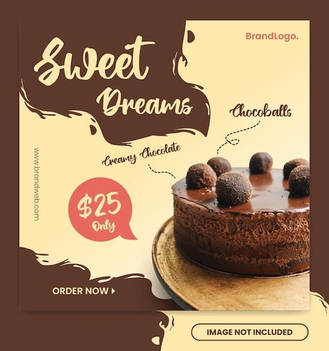 Cake Instagram Post Ideas, Cake Poster Advertising, Cake Advertising Design, Dessert Poster Design, Dessert Ads, Cake Poster Design, Bakery Ads, Cake Advertisement, Dessert Poster