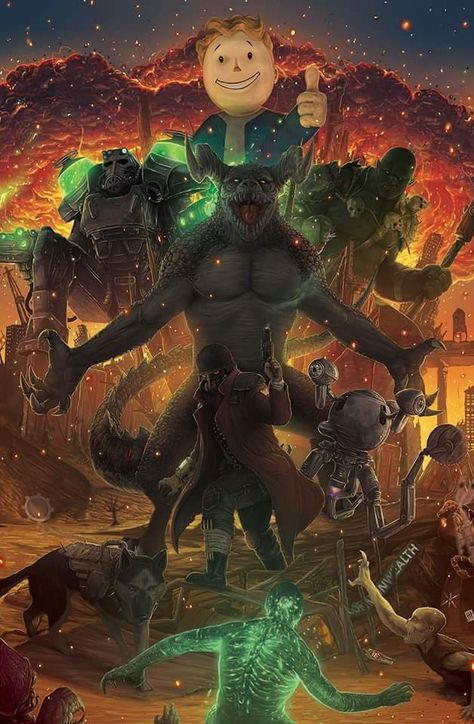 Fallout Anime, Fallout Artwork, Super Mutant, Fallout Fanart, Fallout Lore, Art Phone Wallpaper, Fallout Wallpaper, Fallout Funny, Fallout Fan Art