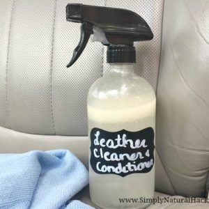 Clean Leather Couch, Diy Leather Cleaner, Homemade Leather Conditioner, Leather Furniture Cleaner, Leather Cleaner Diy, Clean Leather Car Seats, Leather Conditioner Diy, Natural Hacks, Glass Cleaner Recipe