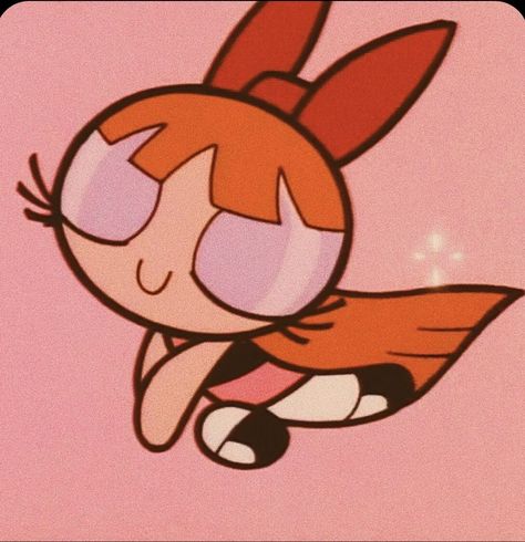 Cute Pfp Powerpuff, Pfp Ideas For Besties, Powerpuff Blossom Aesthetic, Blossom Icon Powerpuff, Blossom Powerpuff Painting, Blossom Powerpuff Pfp, Blossom Ppg Aesthetic, Blossom Aesthetic Powerpuff, Pink Characters Cartoon