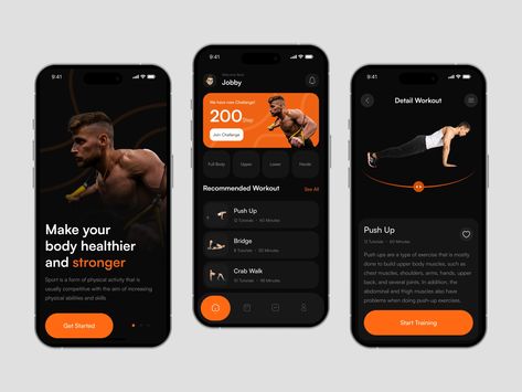 Health And Fitness App Design, Fitness Mobile App Design, Gym App Design, Workout App Design, Fitness App Ui Design, Sport App Design, Fitness Apps Design, Fitness App Ui, Fitness Tracker App