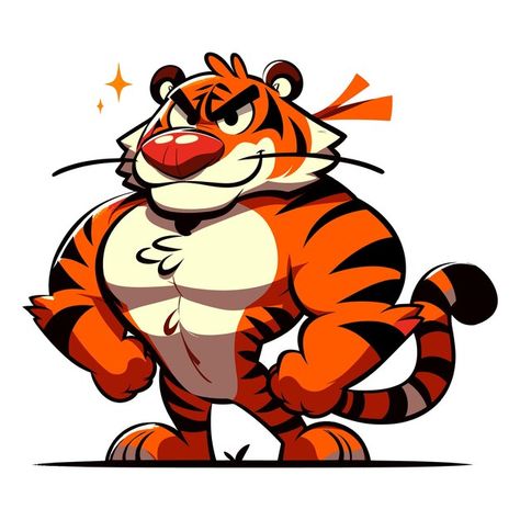 Tiger Cartoon, Tiger Animation, Mascot Logo Design, Tiger Character, Brand Mascot Design, Fox Character Design, Tiger Character Design, Tiger Graphic, Animal Mascot