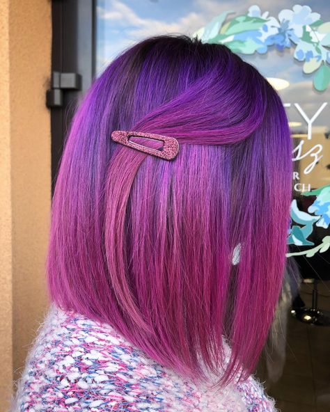 Pink To Purple Ombre Hair, Purple To Pink Ombre Hair, Alyssa Color, Pink Violet Hair, Purple Mullet, Purple Brown Hair, Pink And Purple Hair, Passion Hair, Blue And Pink Hair