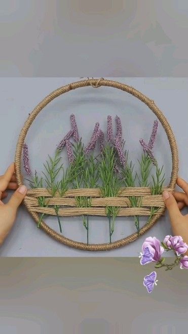 Mirabella DIY on Reels | Easy Diy Room Decor, Boho Crafts Diy, Rope Decor, Jute Crafts, Diy Yarn Crafts, Rope Crafts Diy, Garden Crafts Diy, Art Decor Diy, Craft Room Decor