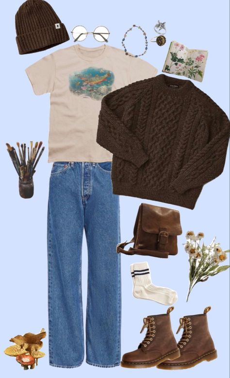 Vintage Inspired Outfits Men, Men’s Cottage Core Fashion, Indie Fits Men, Nature Outfits Men, Men’s Indie Fashion, Indie Outfit Men, Cottage Core Mens Fashion, Cottage Core Fashion Men, Indie Aesthetic Outfits Men