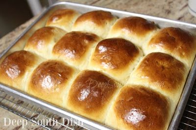 Deep South Dish: Old School Cafeteria-Style Yeast Rolls Cafeteria Rolls, Old Fashioned School, Homemade Yeast Rolls, Yeast Rolls Recipe, School Lunch Recipes, Cafeteria Food, Deep South Dish, Yeast Rolls, School Cafeteria