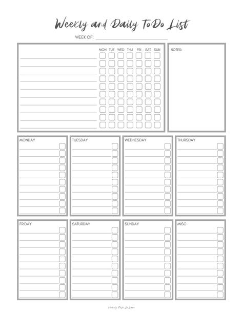 Made to fit your life. This fillable PDF Weekly & Daily To-Do List is just the thing to help bring order to your life and keep you on track with all your goals and deadlines. This checklist is designed to look beautiful in your home while simultaneously keeping you motivated.  How it works: Once you purchase this item, you will be able to download the fillable (type-able) PDF immediately. You can print it blank and fill in items as they come up or type it out at the start of each week to keep yo To Do Checklist Template, Weekly To Do List Template, Task Schedule, To Do List Template, Printable Tracker, Weekly To Do List, Bullet Journal Ideas Templates, Daily Checklist, Password Log