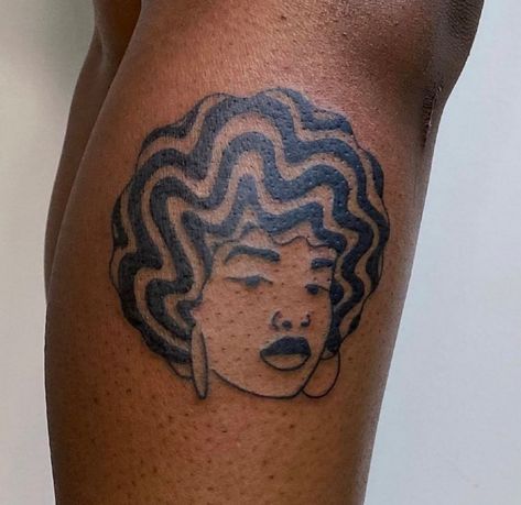 Black Heritage Tattoos, Afro American Traditional Tattoo, Unique Women Tattoos Inspiration, South African Tattoo Ideas For Men, African American Traditional Tattoo, Black Pinup Tattoo, Afro Traditional Tattoo, Black Empowerment Tattoos, Neo Soul Tattoo