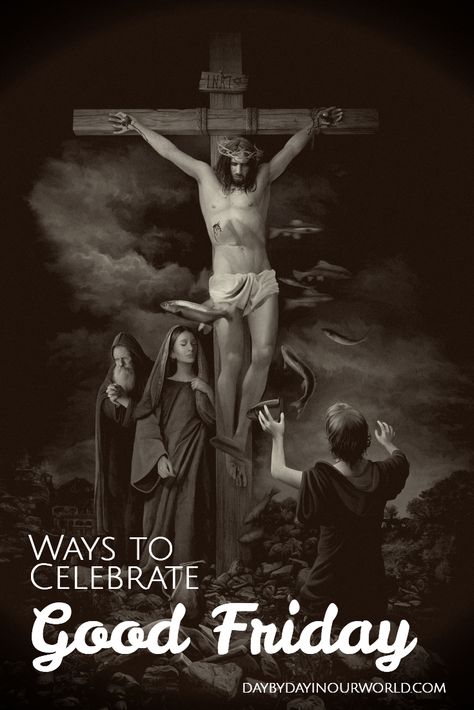 Looking for different ways you can celebrate Good Friday?Check out this short list of things you can do at home or in a larger community. Good Friday Poster, Good Friday Meaning, Divine Mercy Novena, Holy Thursday, Liturgical Year, Fast Day, Stations Of The Cross, Divine Mercy, Verses Quotes