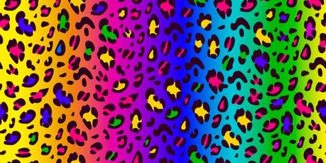 Vector rainbow leopard seamless pattern ... | Premium Vector #Freepik #vector #cheetah #jaguar #leopard #tiger Wallpaper Half Bath, Pink Leopard Wallpaper, Rainbow Cheetah Print, Neon Vector, Windows Themes, Leopard Print Background, Jaguar Leopard, Leopard Tattoos, Rainbow Leopard Print