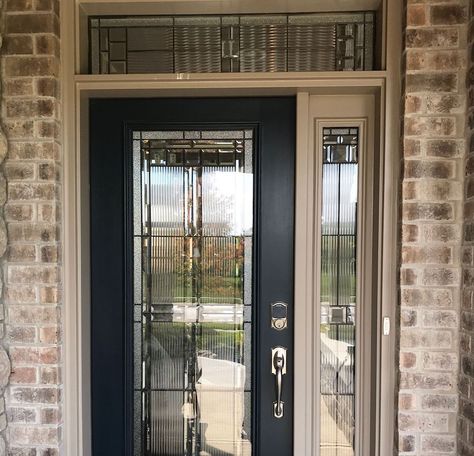 Should I Get Glass In My Front Doors? Full Glass Exterior Door, Full Glass Front Door, Full Glass Door, Exterior Doors With Sidelights, Glass Storm Doors, Black Exterior Doors, Beveled Glass Doors, Exterior Door Colors, Glass Porch