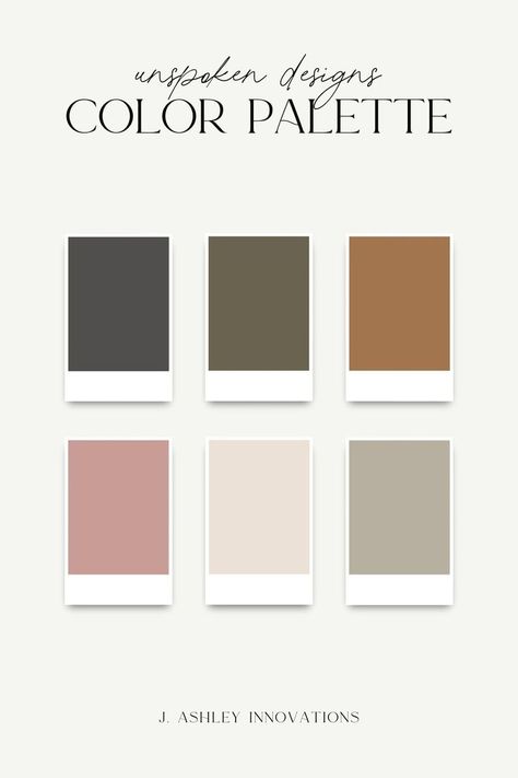 In this color palette for event designers Unspoken Designs, we used earthy tones of sage green, rust, and dark green while adding a romantic, feminine touch with a light blush pink and a darker mauve color. See how we used this color palette in Unspoken Design's full branding design kit here! Color Schemes With Mauve, Earthy Blush Color Palette, Earthy Pink Colour Palette, Sage Green Mauve Bedroom, Blush Tones Bedroom, Mauve And Tan Color Palette, Blush Complimentary Colors, Blush And Green Interior Design, Terracotta Gray And Green