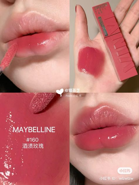 Maybelline Super Stay Vinyl Ink, Maybelline Lipstick, Makeup Accesories, Lip Makeup Tutorial, Pinterest Makeup, Lip Swatches, Fancy Makeup, Maybelline Super Stay, Makeup Looks Tutorial