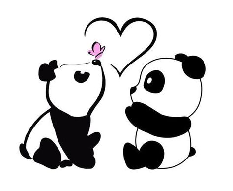 Tiny Panda, Hugging Drawing, Cute Panda Drawing, Panda Hug, Relationship Drawings, Cat Tattoo Ideas, Panda Tattoo, Panda Drawing, Om Tattoo