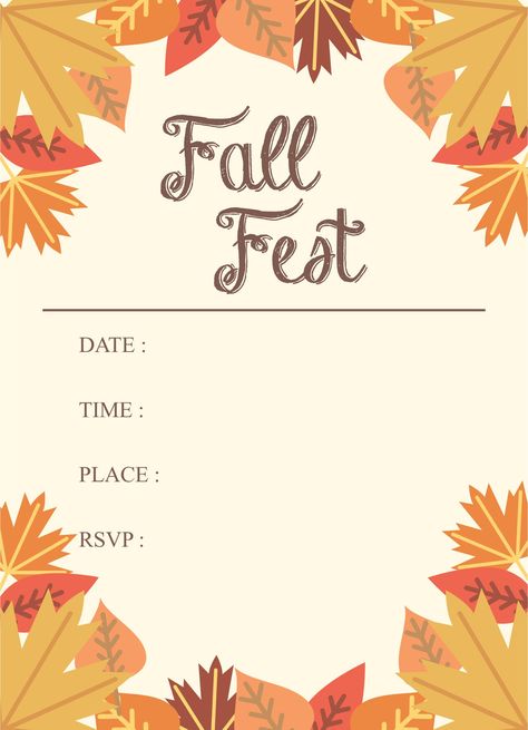 Fall Party Invitations Free Printable, Fall Flyer Design, Fall Festival Template Free, Juvenile Harvest Flyer Design, Harvest Flyer Design, Fall Festival Flyer Template Free, Harvest Thanksgiving Flyer Design, Fall Festival Flyer, Fall Party Invitations