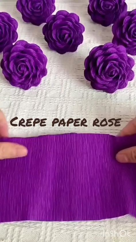 How to Make Easy Paper Flowers: DIY Tips for Beginners Paper Peonies Tutorial, Paper Flower Wall Art, Paper Roses Diy, Crepe Paper Flowers Diy, Paper Flowers Diy Easy, Crepe Paper Roses, Ribbon Crafts Diy, Easy Paper Flowers, Paper Flower Decor