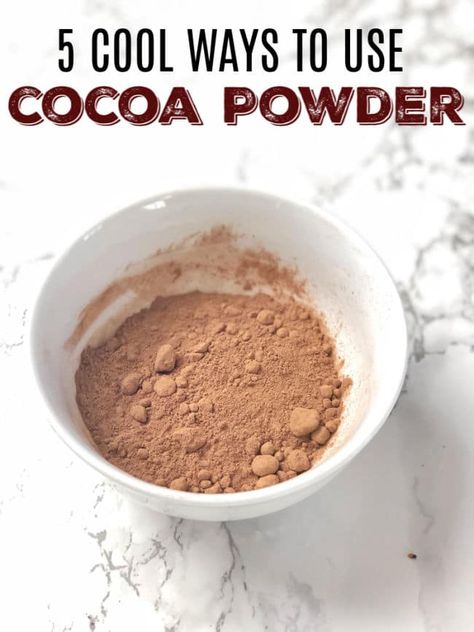 Add unsweetened cocoa powder in these everyday type of recipes like oatmeal, peanut butter, spice rubs and more for a hit of chocolate flavor! Coco Powder Recipes, Hot Chocolate With Cocoa Powder, Cocoa Powder Recipes, Spritz Recipe, Unsweetened Cocoa Powder, Cocoa Recipes, Peanut Recipes, Clam Recipes, Chocolate Smoothie