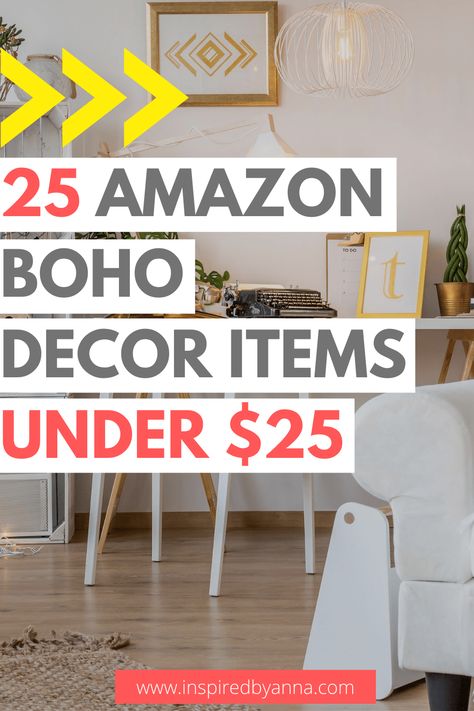 25 Boho Decor Items Under $25 - Inspired by Anna Amazon Boho Decor, Affordable Boho, Ideas Home, Decor Items, Home Decor Ideas, Boho Decor, Get Started, Decor Ideas, Living Room