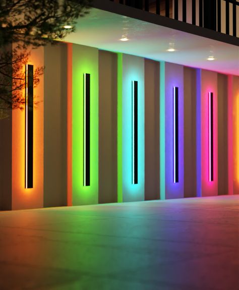 Small Balconies, Grand Entryway, Contemporary Wall Lights, التصميم الخارجي للمنزل, Save Electricity, Porch Lighting, Waterproof Led, Led Wall Lights, Outdoor Wall Lights