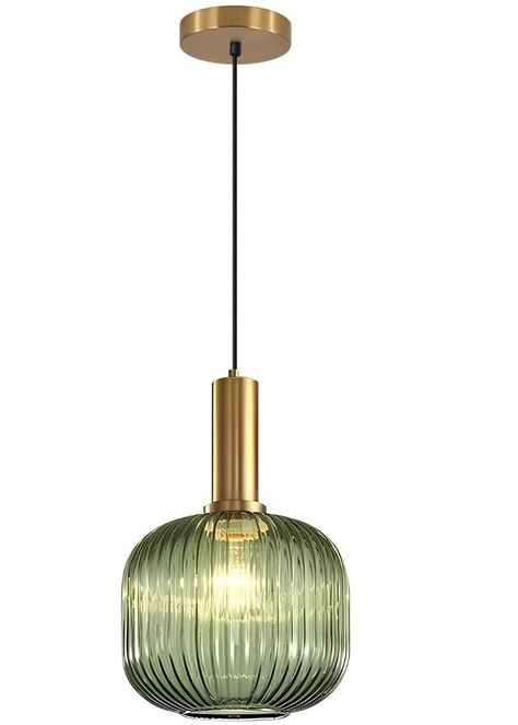 BOKT Mid Century Green Glass Pendant Lights 2-Light Mini Globe Ceiling Pendant Light Ribbed Glass Pendant Light Gold Finish Hanging Light Fixture for Kitchen Island Foyer - Amazon.com Green Glass Pendant Lights Over Kitchen Island, Ribbed Glass Lamp, Rippled Glass Pendant Light, Reeded Glass Pendant Light, Brass Ribbed Glass Pendant Light, Kitchen Lighting Fixtures, Hanging Light Fixtures, Glass Pendant Light, Ceiling Pendant