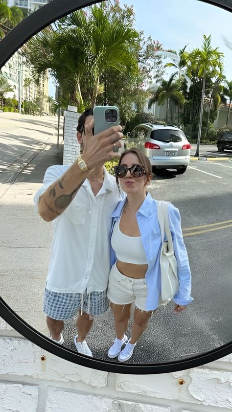 Couple Co Ord Outfits, Matching Couple Summer Outfits, Couple Fits Summer, Couple Outfit Ideas Casual, Couple Summer Outfits, Outfits Parejas, Outfit Pareja, Couples Outfits Matching, Bf Fits