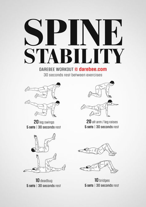 Workout For Spine, Spine Stability Exercises, Eds Workout Exercise, Spine Workout, Spine Exercises, Stability Workout, Full Body Kettlebell, Full Body Kettlebell Workout, Stability Exercises