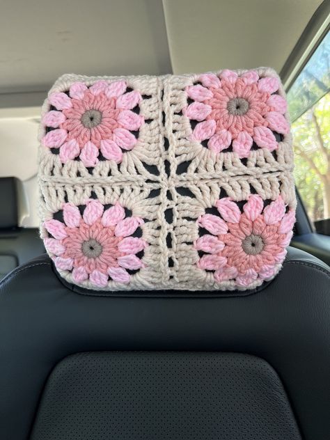 A: 1 headrest cover B: 2 headrest cover C: 4 headrest cover Handmade crochet car headrest cover，it is very lovely and cozy. Crochet Car headrest cover,Seat Headrest Cover,Sunflower Headrest Covers,Flower Headrest Covers,Cute Headrest Cover for Women,colorful headrest cover,car headrest cover,sunflower car headrest cover,Sunny Flower Crochet Headrest Covers,Crochet Headrest Covers the head rest cover fit all types of car seat headrest and it is slip resistant . because it is elasticity,also have Crochet Starwars Pillow, Car Seat Covers Crochet, Crochet For Your Car, Crochet Car Headrest Cover Free Pattern, Crochet Car Accesories, Cute Crochet Car Accessories, Crochet Head Rest Cover, Crochet Car Headrest Cover, Crochet Headrest Cover