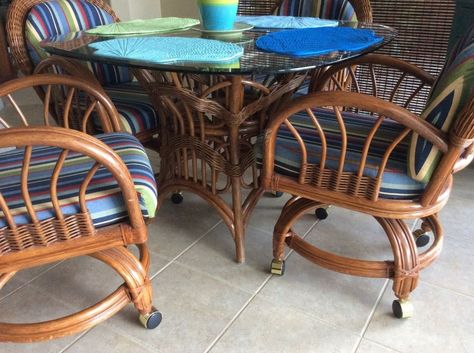 Advice on painting wicker/rattan dinette set? | Hometalk Painting Wicker, Hvlp Paint Sprayer, Wicker Dresser, Old Wicker, Wicker Chest, Wicker Couch, Wicker Box, Wicker Trunk, Antique Wicker