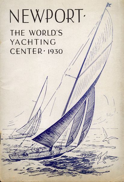 Newport: The World's Yachting Center 1930 Sailing Poster, Americas Cup Yachts, J Class Yacht, Rainbow Shamrock, Rhode Island History, Sailing Art, America's Cup, Classic Yachts, Americas Cup