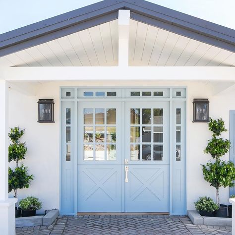 Double Dutch Doors, Farmhouse Colonial, Coral House, Dutch Doors, Door Garden, Double Dutch, A&b Home, Dutch Door, Exterior Ideas