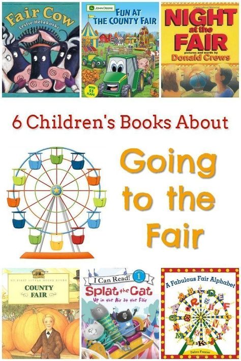 6 Children's Books About Going to the Fair - These books are some of our favorites about the fun of visiting a county or state fair. If you’re getting ready to take a trip to the fair, or you’re missing the fun a fair brings, you’ll want to check out these books. State Fair Theme, County Fair Theme, Preschool Circus, Fair Week, Curriculum Map, Fair Theme, Kid Books, Feminist Books, Recommended Books