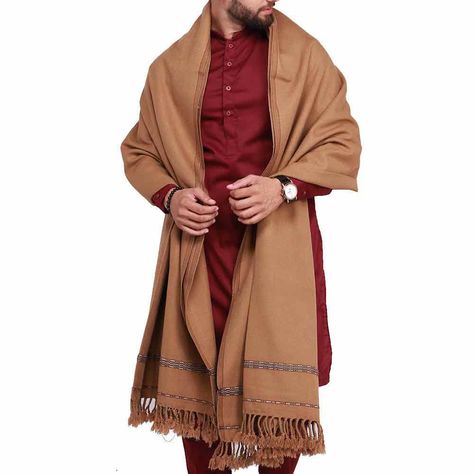 Men’s Shawl, Men Shawl Style, Traditional Indian Mens Clothing, Shawl For Men, Men Shawl, Mens Shawl, Shawl Outfit, Brown Shawl, Accessories Outfit