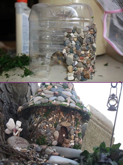 Fairy Furniture, Jardim Diy, نباتات منزلية, Fairy House Diy, Fairy Garden Crafts, Fairy Garden Designs, Desain Lanskap, Faeries Gardens, Fairy Garden Houses