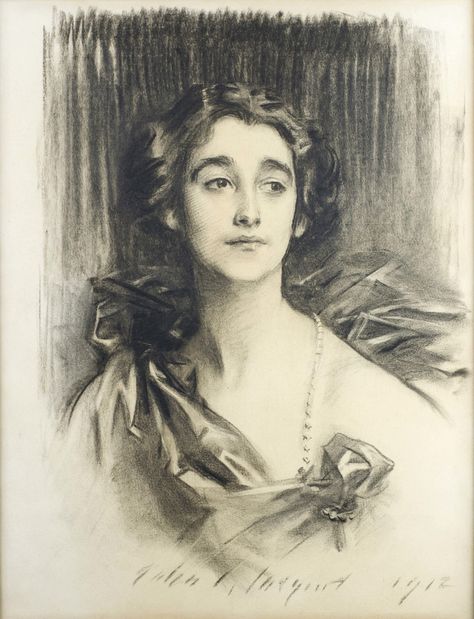 John Singer Sargent, Art Advice, Charcoal Portraits, Morgan Library, White Drawing, The Morgan, Best Portraits, National Portrait Gallery, Cool Sketches