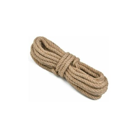 Quincaillerie > Manutention et levage > Câble, chaîne et corde > Corde KARTOKNER, ◎ Corde en jute 100 % naturelle et écologique, bonne résistance à la déchirure et à abrasion, flexible et durable. ◎ Épaisseur de 8 mm, 10 mètres au total, assez long pour répondre à vos différents besoins. ◎ Corde de chanvre se compose de 3 brins, torsadés à la main, recyclable et réutilisable. ◎ Très approprié pour une utilisation comme corde de decoration, enroulé autour de troncs arbres, des bouteilles en verre Camping