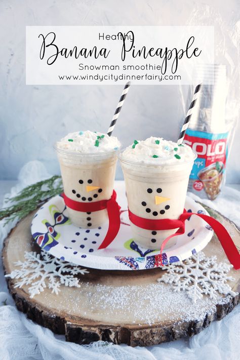 need in a fun and delicious breakfast smoothie! Healthy Dinner Smoothies, Christmas Smoothies, Yummy Breakfast Smoothies, Diy Napkin Folding, Christmas Party Snacks, Kid Friendly Recipes, Winter Snack, Winter Breakfast, Winter Cooking