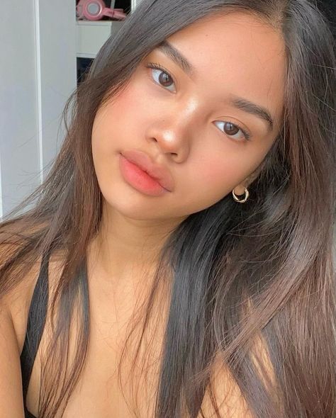 do not repost without my permission^^ Filipina Makeup, No Make Up Make Up Look, Soft Natural Makeup, Dewy Makeup Look, Brown Girls Makeup, Light Makeup Looks, Tanned Makeup, Grp Port, Soft Makeup Looks