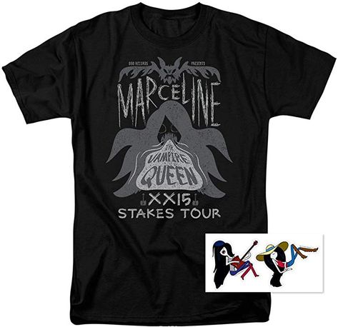 Amazon.com: Adventure Time Marceline Concert Cartoon Network T Shirt & Stickers (Large) Black: Clothing Adventure Time Marceline, Vampire Queen, Concert Tshirts, Tailored Shirts, Cartoon Network, Best Products, Adventure Time, Branded T Shirts, Black Tee