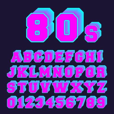 Rally Idea, Old Fonts, Arcade Room, Game Style, S Alphabet, Alphabet Font, Graffiti Alphabet, Bubble Letters, Numbers Font