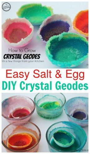 Egg Geodes, Boring Summer, Alum Powder, Growing Crystals, Kitchen Ingredients, Kid Experiments, Science Projects For Kids, Kids Science, Science Activities For Kids