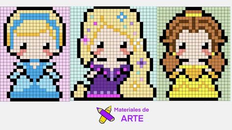 Hama Beads Disney, Seed Bead Projects, Disney Cross Stitch Patterns, Easy Pixel Art, Pixel Drawing, Diy Perler Bead Crafts, Disney Cross Stitch, Diy Perler Beads, Pixel Pattern