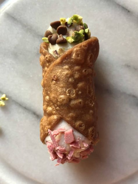 Authentic Italian Cannoli with Homemade Shells and Filling (Cannoli Siciliani) - Biting at the Bits Sicilian Cannoli Recipe, Sicilian Cannoli, Sweet Ricotta, Ricotta Cream, Italian Cannoli, Cannoli Siciliani, Cannoli Shells, Cannoli Recipe, Cannoli Cream