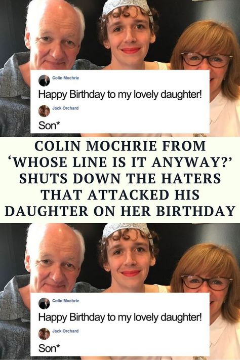 A lot of kids cringe in mild shame when their parents post on social media. But not Colin Mochrie’s daughter Kinley Mochrie Mothers Quotes, Colin Mochrie, Birthday Message For Daughter, Whose Line Is It Anyway?, Inspirational Short Stories, Whose Line, Laughing Jokes, Hilarious Stuff, Spotlight Stories